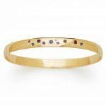 BLOG Copy Bracelet_FancySapphires_gold_FS-Finished - Copy Galaxy bangle bracelet with fancy color Sapphires